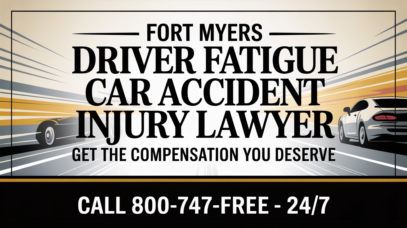Abogado de lesiones por accidente de automóvil por fatiga del conductor en Fort Myers