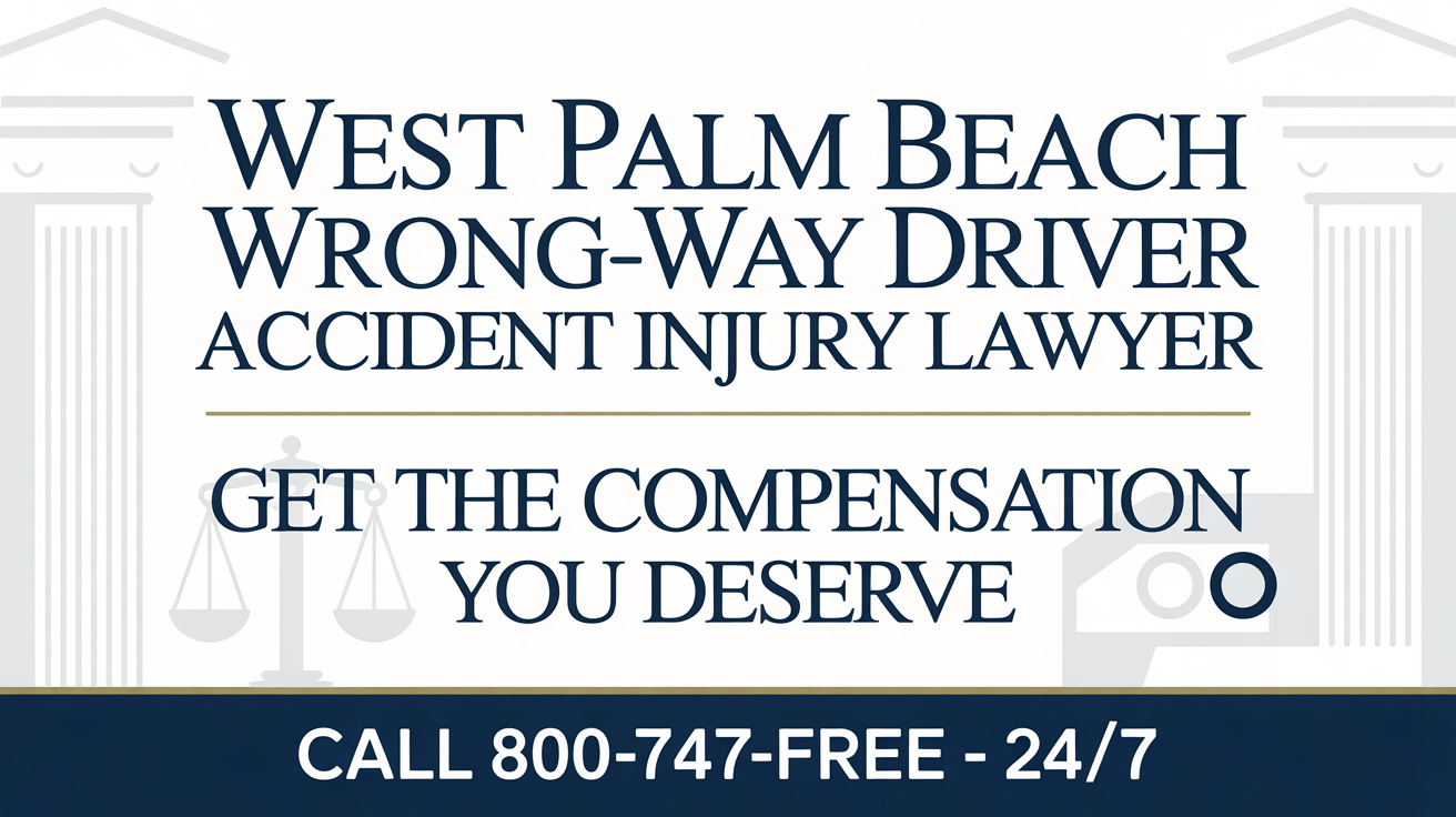 Abogado de lesiones por accidente de conductor en sentido contrario en West Palm Beach