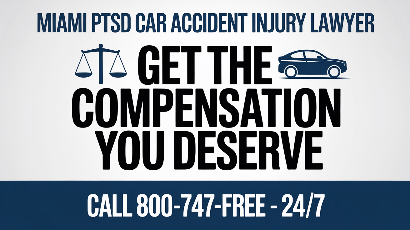 Abogado de lesiones por accidente de coche PTSD en Miami