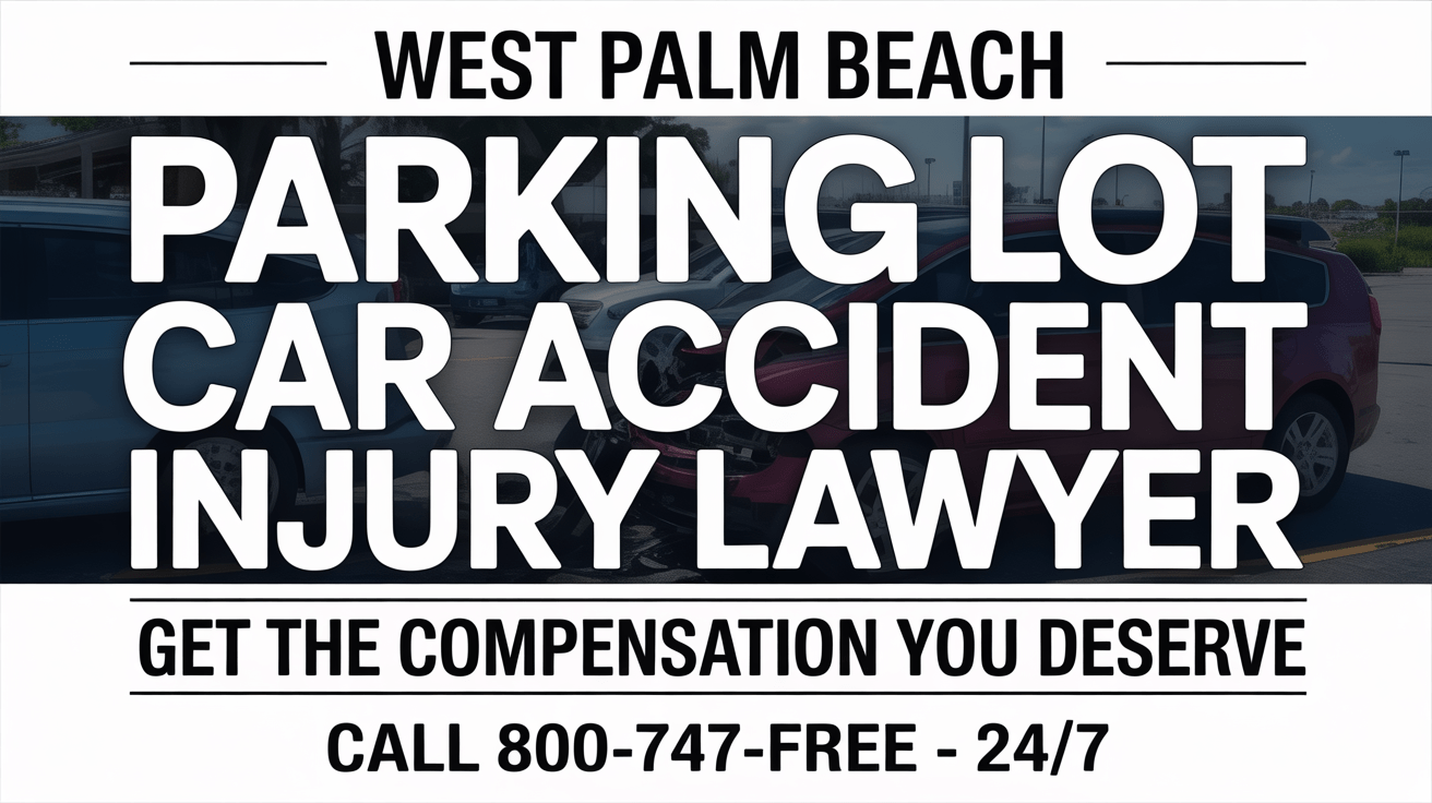 Abogado de lesiones por accidente de automóvil en estacionamiento de West Palm Beach