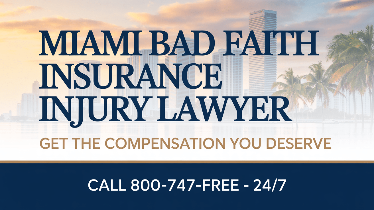 Miami Bad Faith Insurance Injury Lawyer