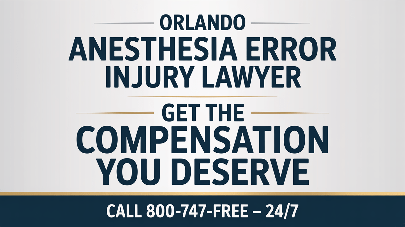 Orlando Anesthesia Error Injury Lawyer