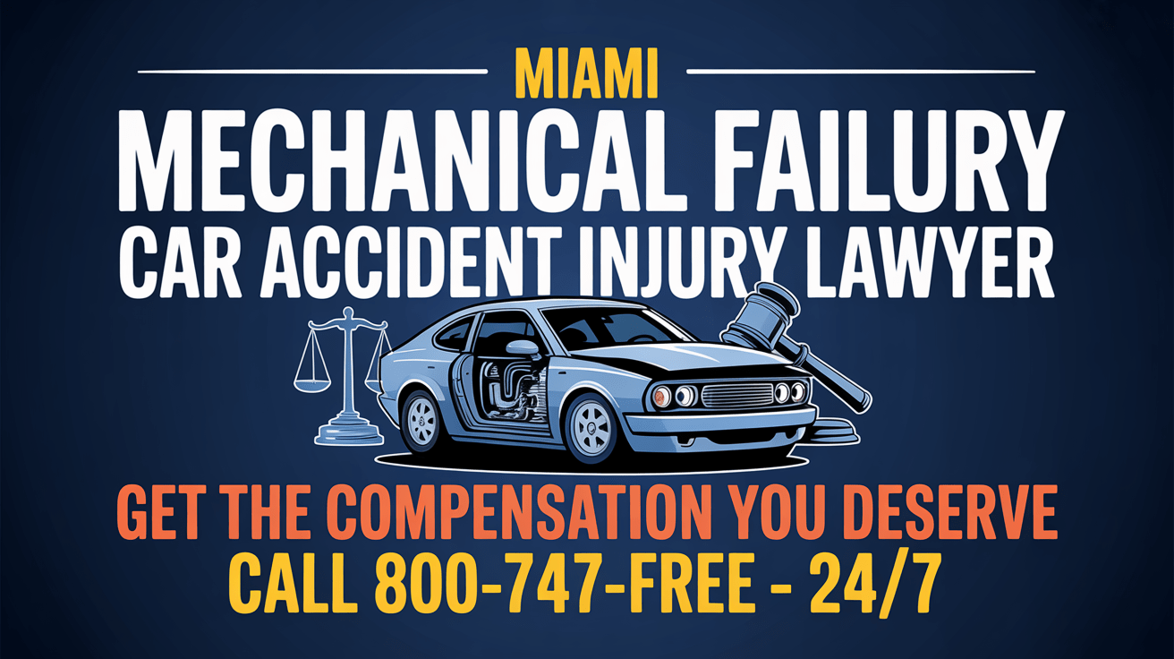 Abogado de Lesiones por Accidentes de Automóviles por Fallas Mecánicas en Miami