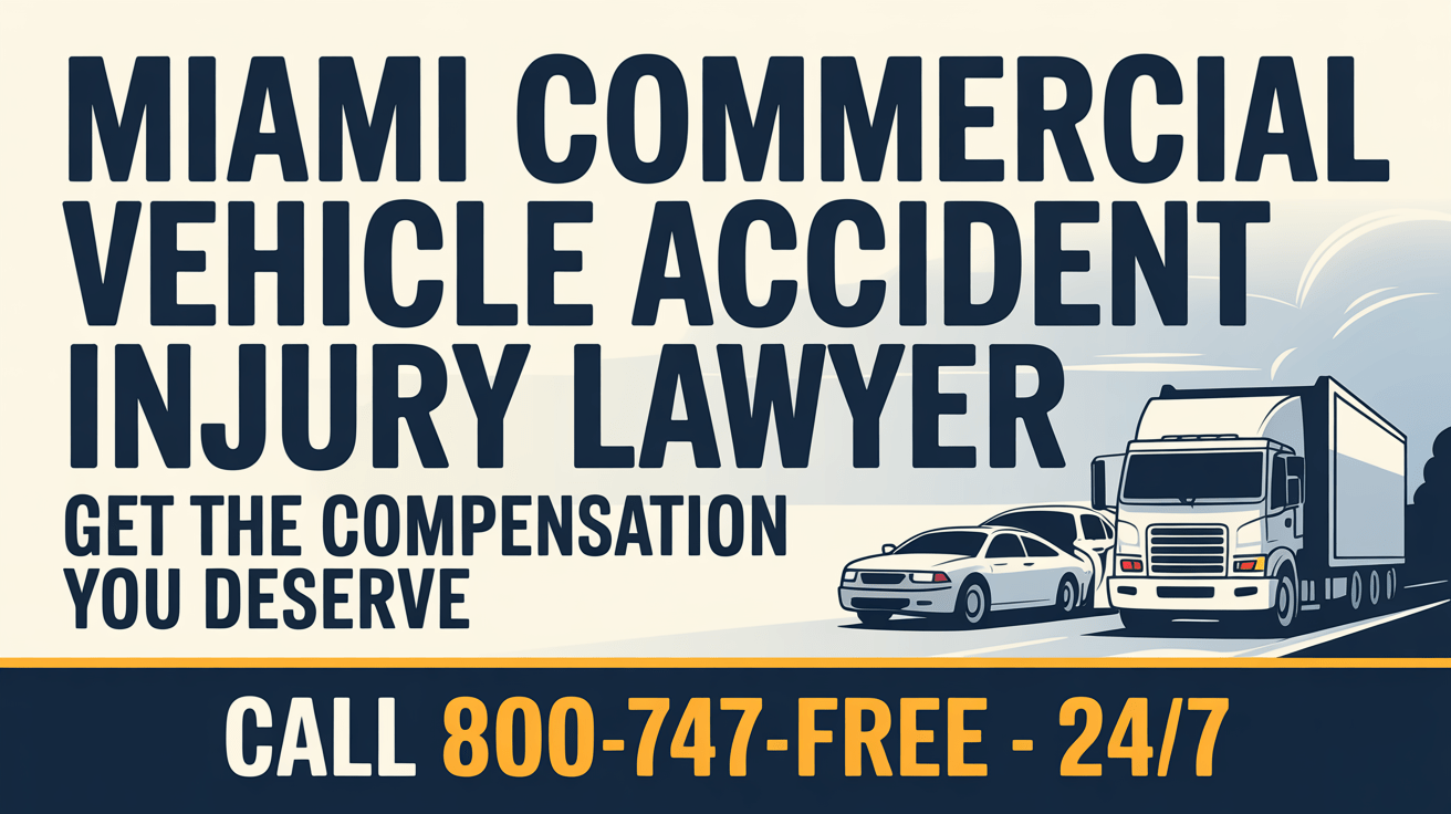 Miami Commercial Vehicle Accident Injury Lawyer