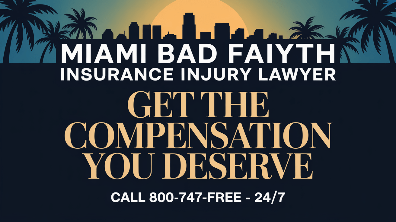 Miami Bad Faith Insurance Injury Lawyer