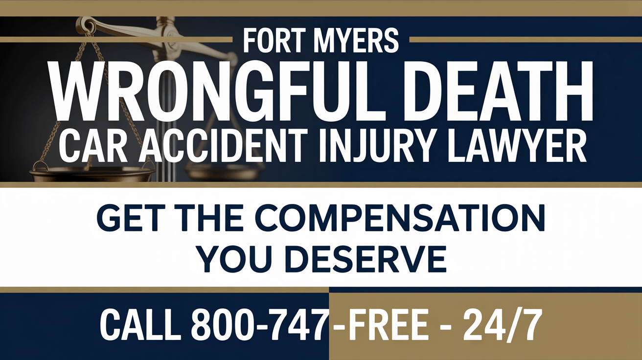 Abogado de lesiones por accidente de automóvil por muerte injusta en Fort Myers