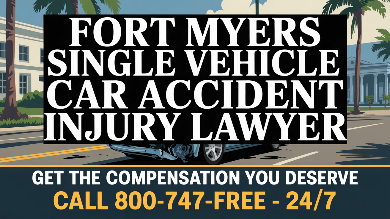 Abogado de lesiones por accidente de automóvil de un solo vehículo en Fort Myers