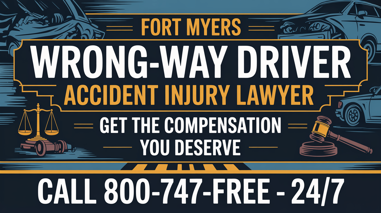 Abogado de lesiones por accidente de conductor en sentido contrario en Fort Myers