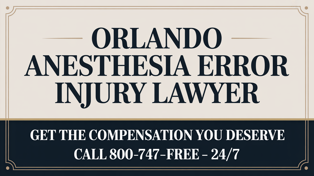 Orlando Anesthesia Error Injury Lawyer