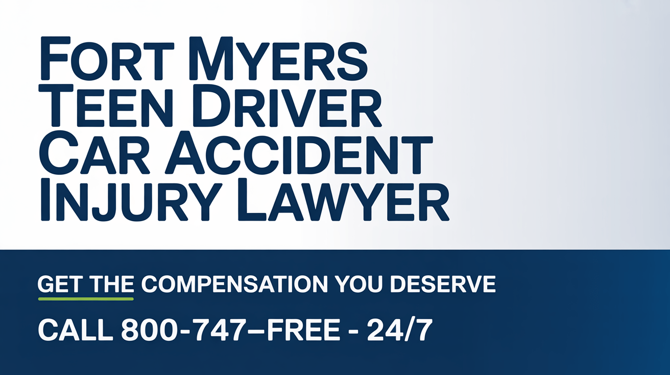 Fort Myers Teen Driver Car Accident Injury Lawyer