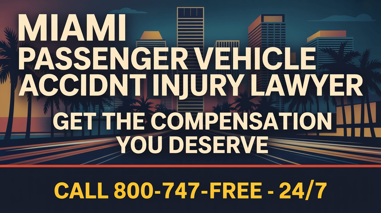 Miami Passenger Vehicle Accident Injury Lawyer