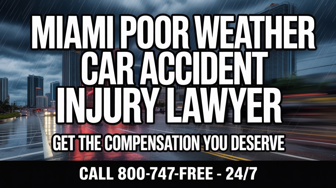 Abogado de lesiones por accidente automovilístico en Miami debido a mal tiempo