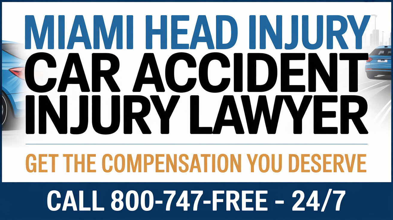 Abogado de lesiones por accidente automovilístico con lesión en la cabeza en Miami