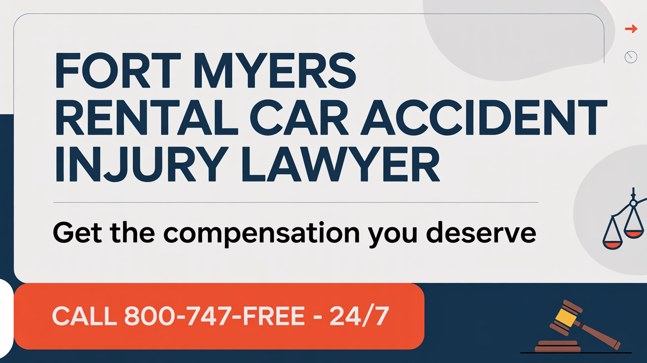 Abogado de lesiones por accidente de auto de alquiler en Fort Myers