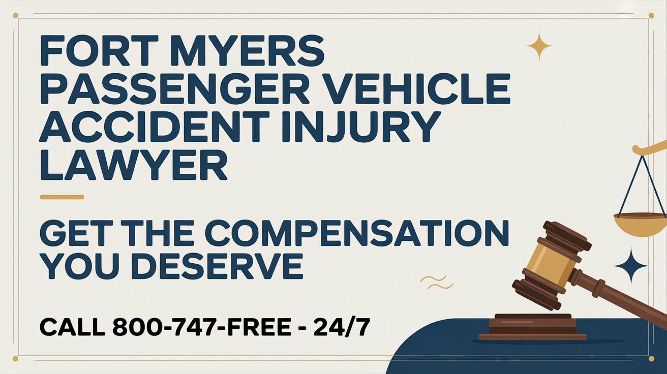 Fort Myers Passenger Vehicle Accident Injury Lawyer 