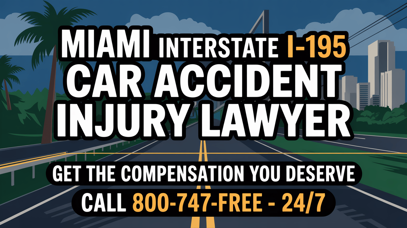 Abogado de lesiones por accidente de coche en Miami Interstate I-195