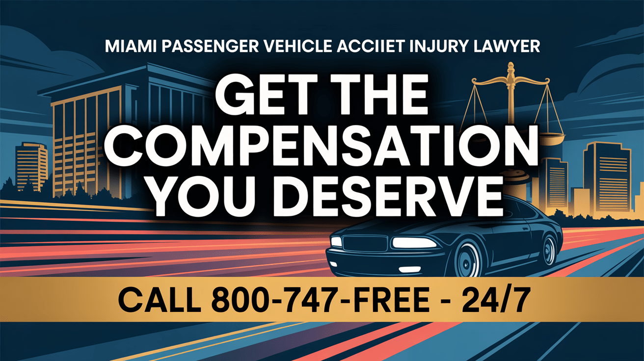 Miami Passenger Vehicle Accident Injury Lawyer