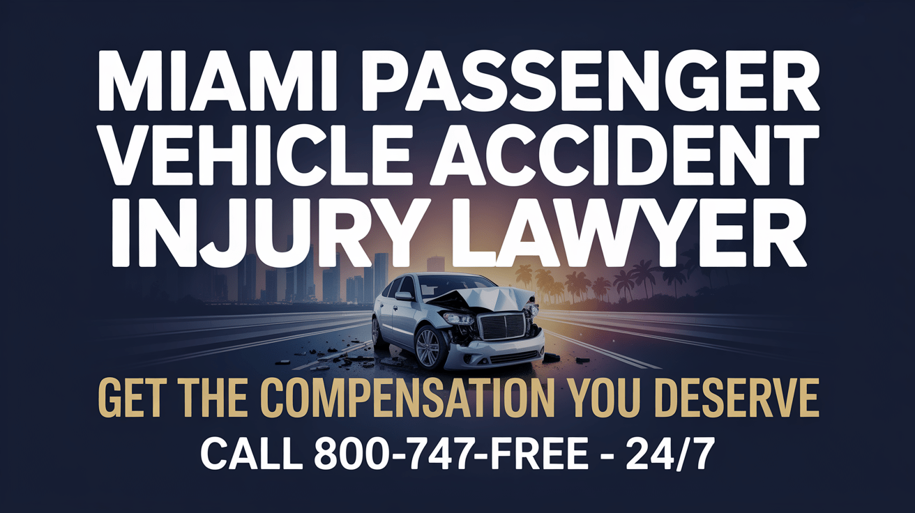 Miami Passenger Vehicle Accident Injury Lawyer