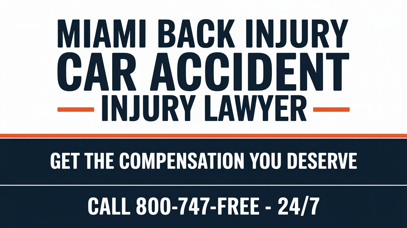 Miami Back Injury Car Accident Injury Lawyer