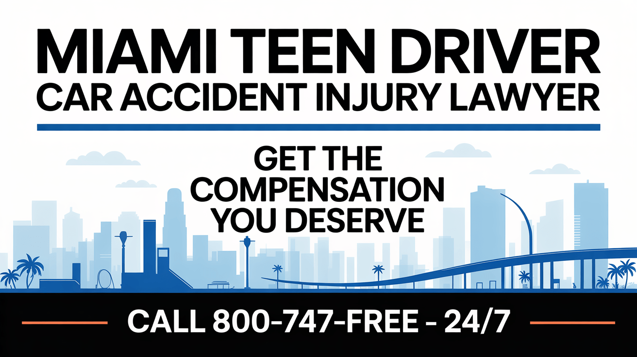 Abogado de lesiones por accidente automovilístico de adolescentes en Miami