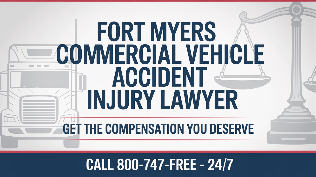 Abogado de lesiones por accidentes de vehículos comerciales en Fort Myers