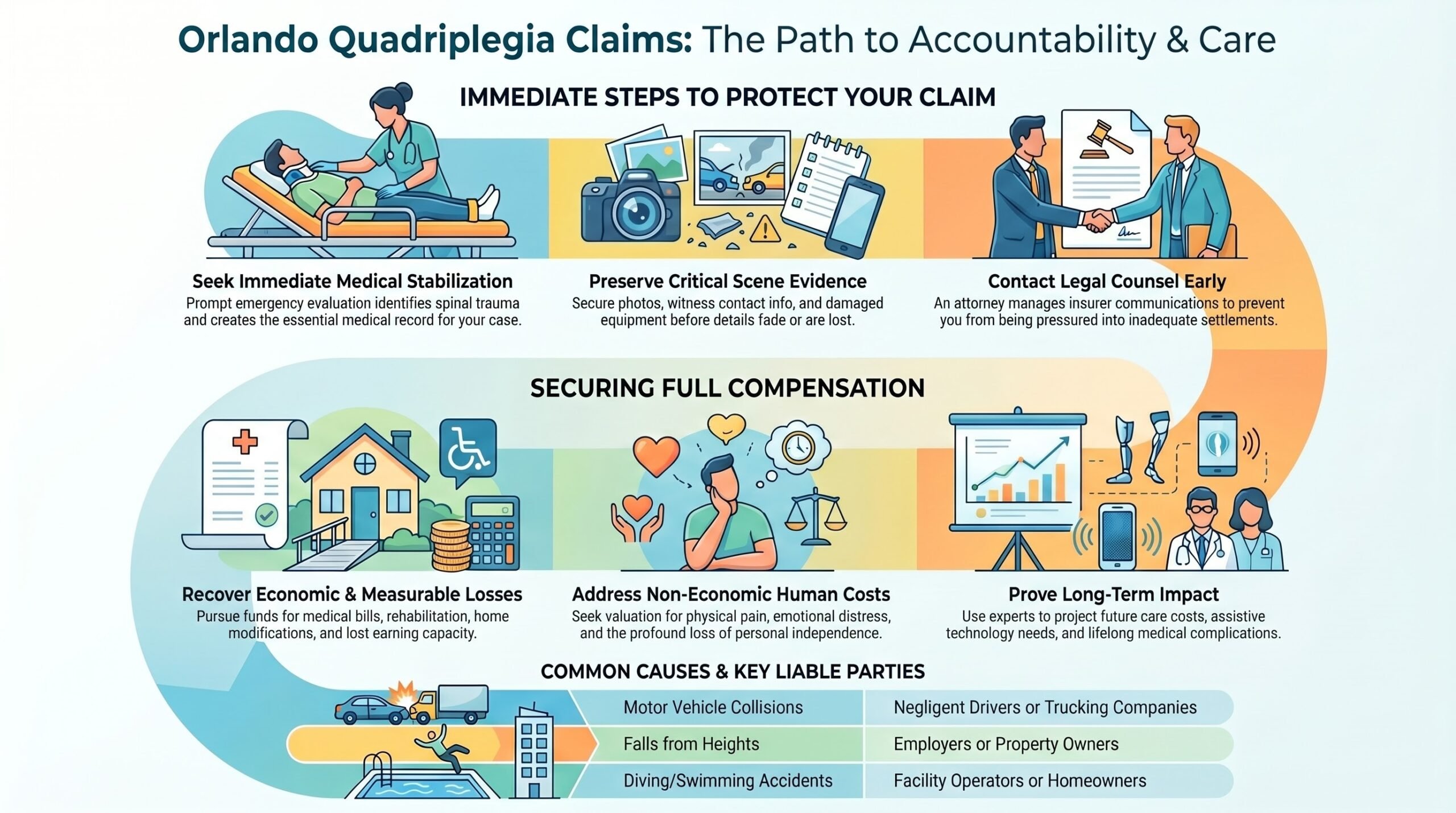 Guía del Proceso de Reclamos por Lesiones de Cuadriplejía