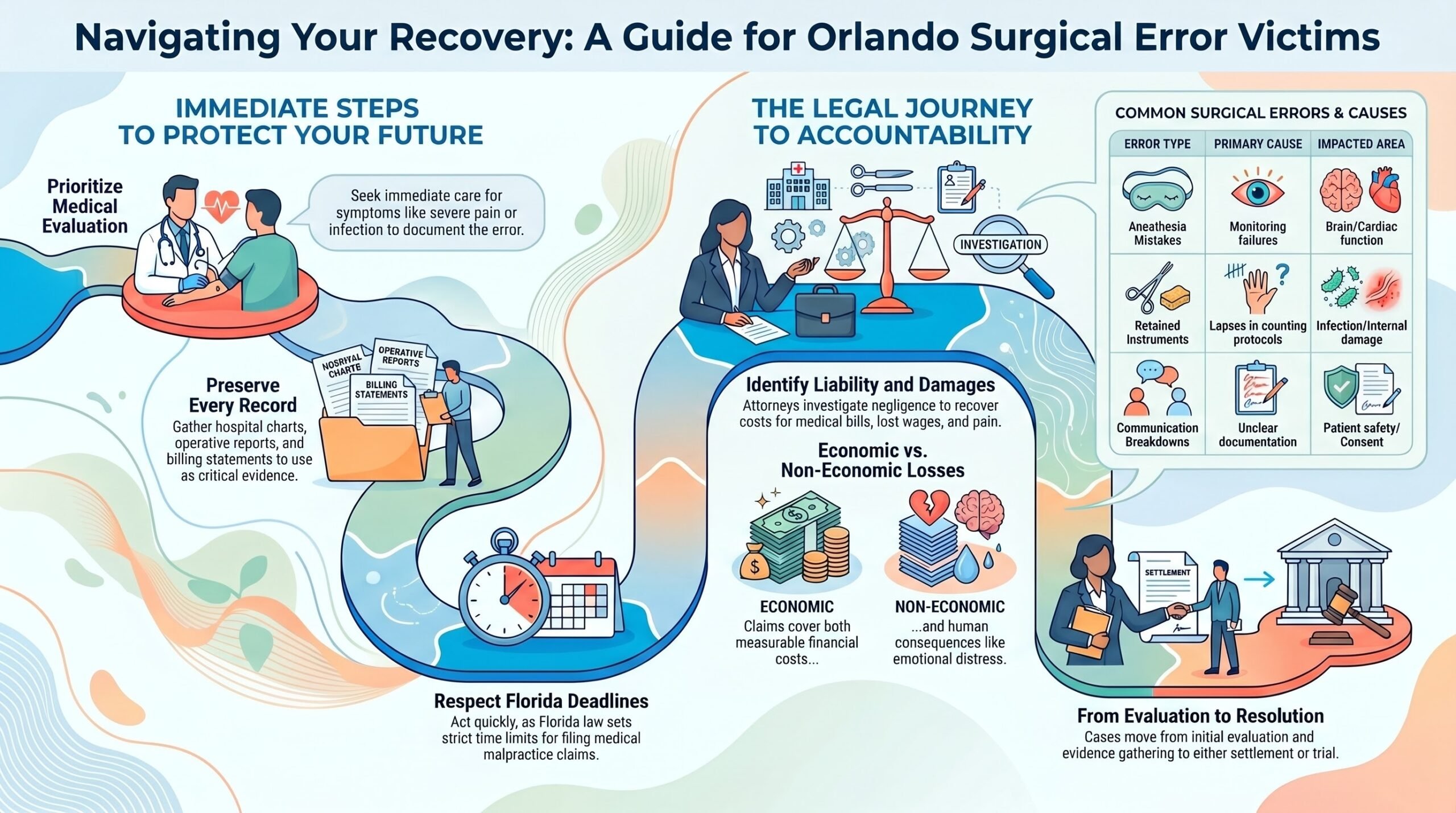 Guía de Recuperación por Error Quirúrgico en Orlando