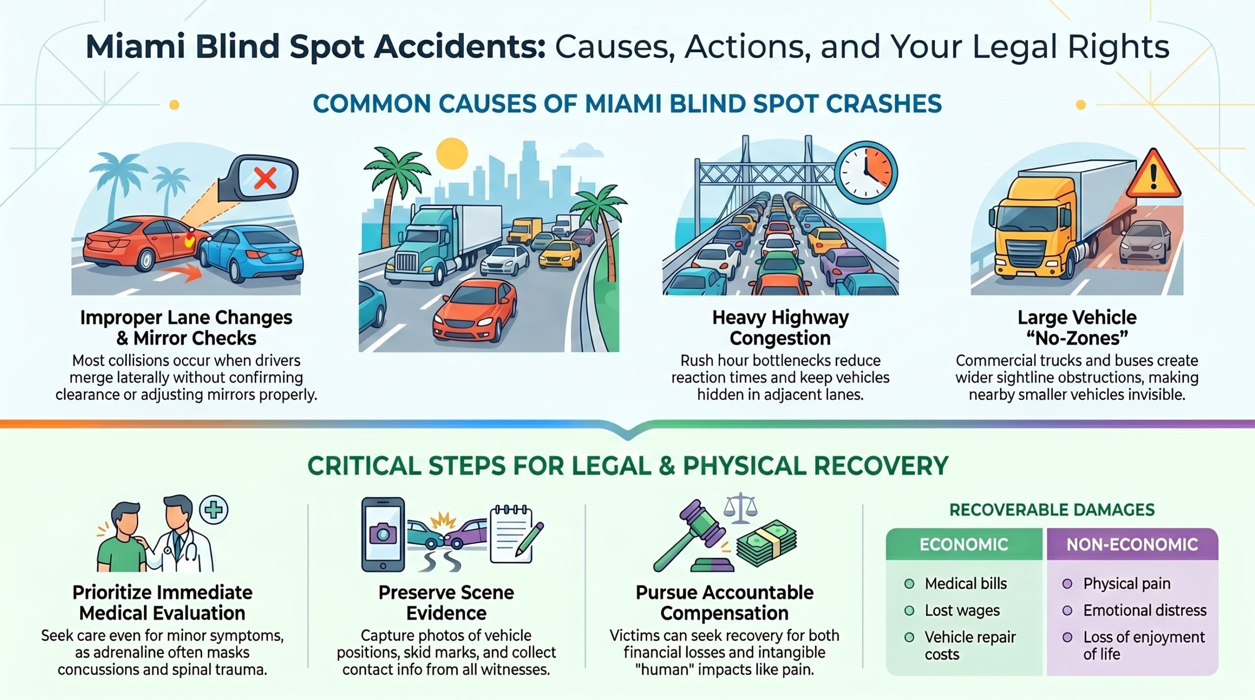 Miami Blind Spot Car Accident Injury Lawyer