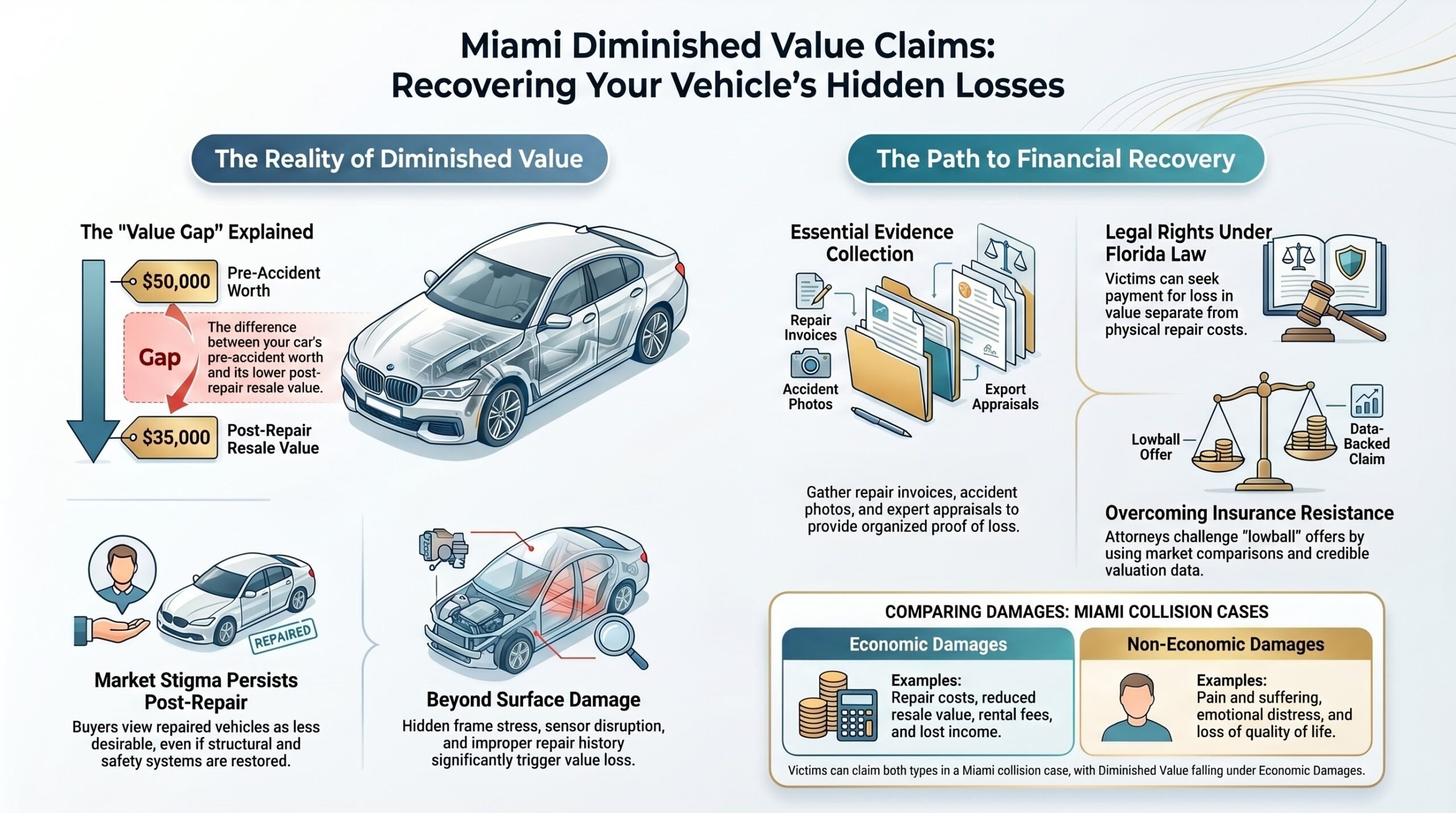 Abogado de Reclamación de Valor Disminuido en Miami