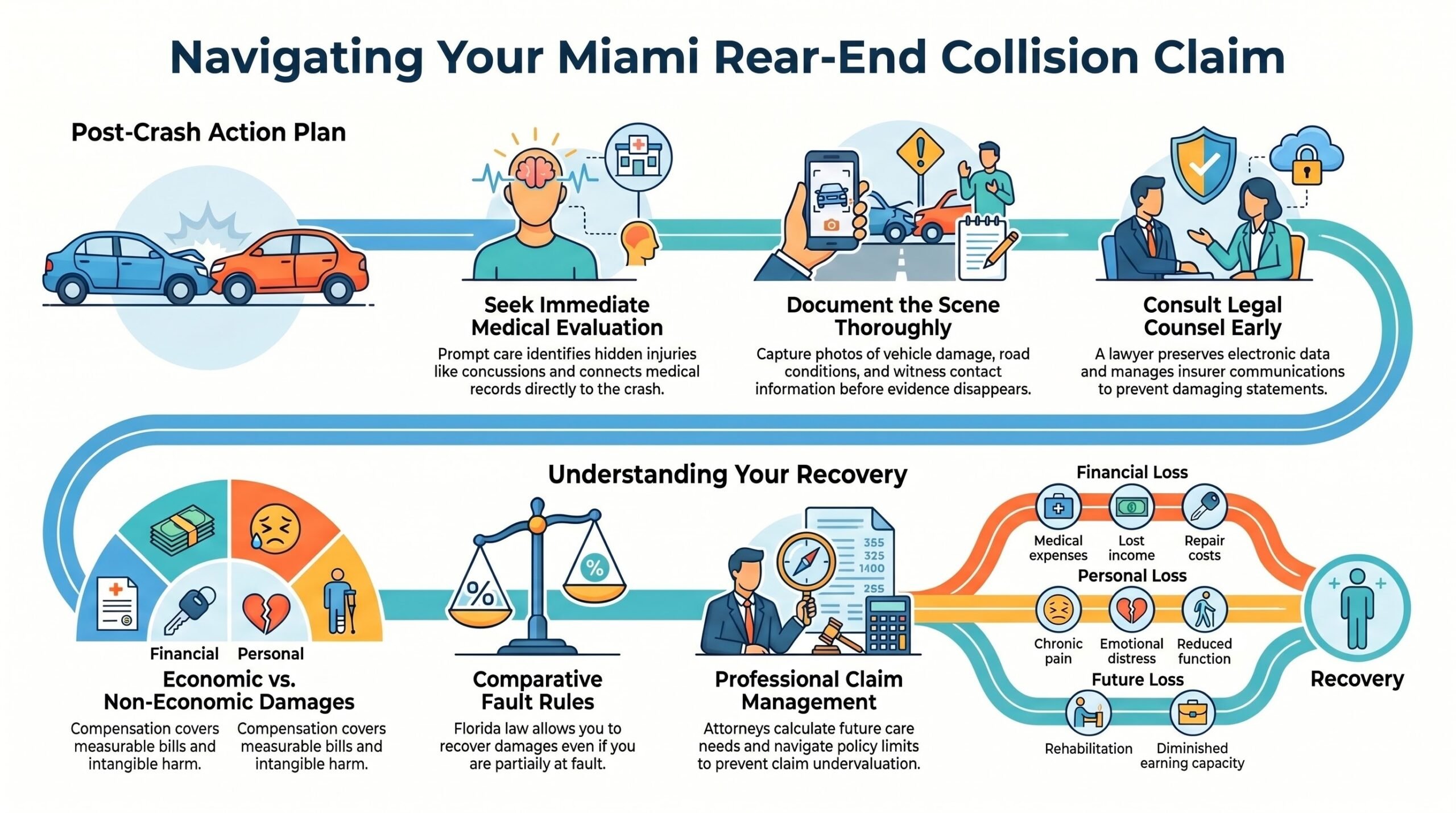 Guía de Colisiones por Alcance en Miami