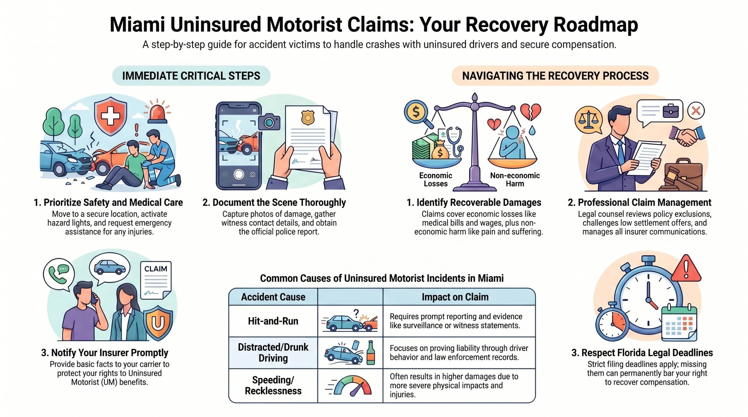 Miami Uninsured Motorist Accident Injury Lawyer