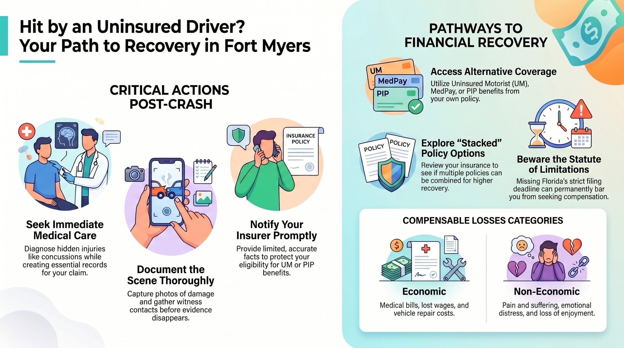Fort Myers No Insurance Car Accident Injury Lawyer