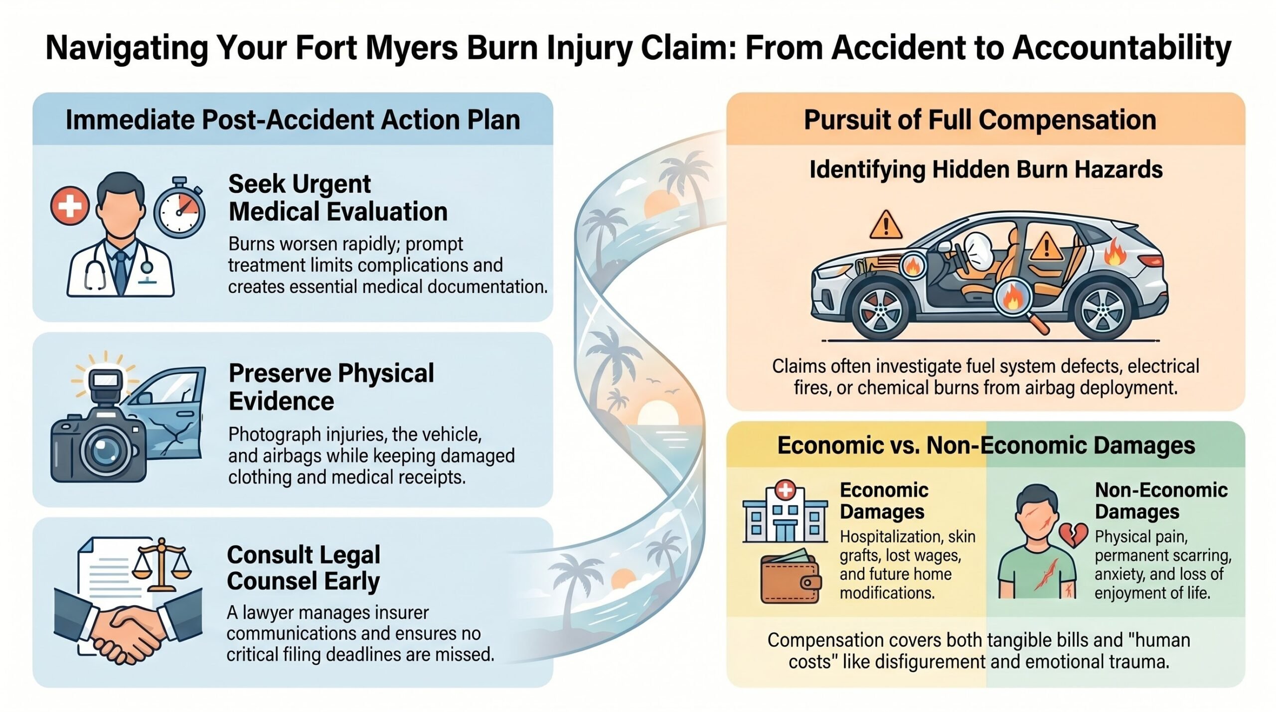 Fort Myers Car Accident Burn Injury Lawyer