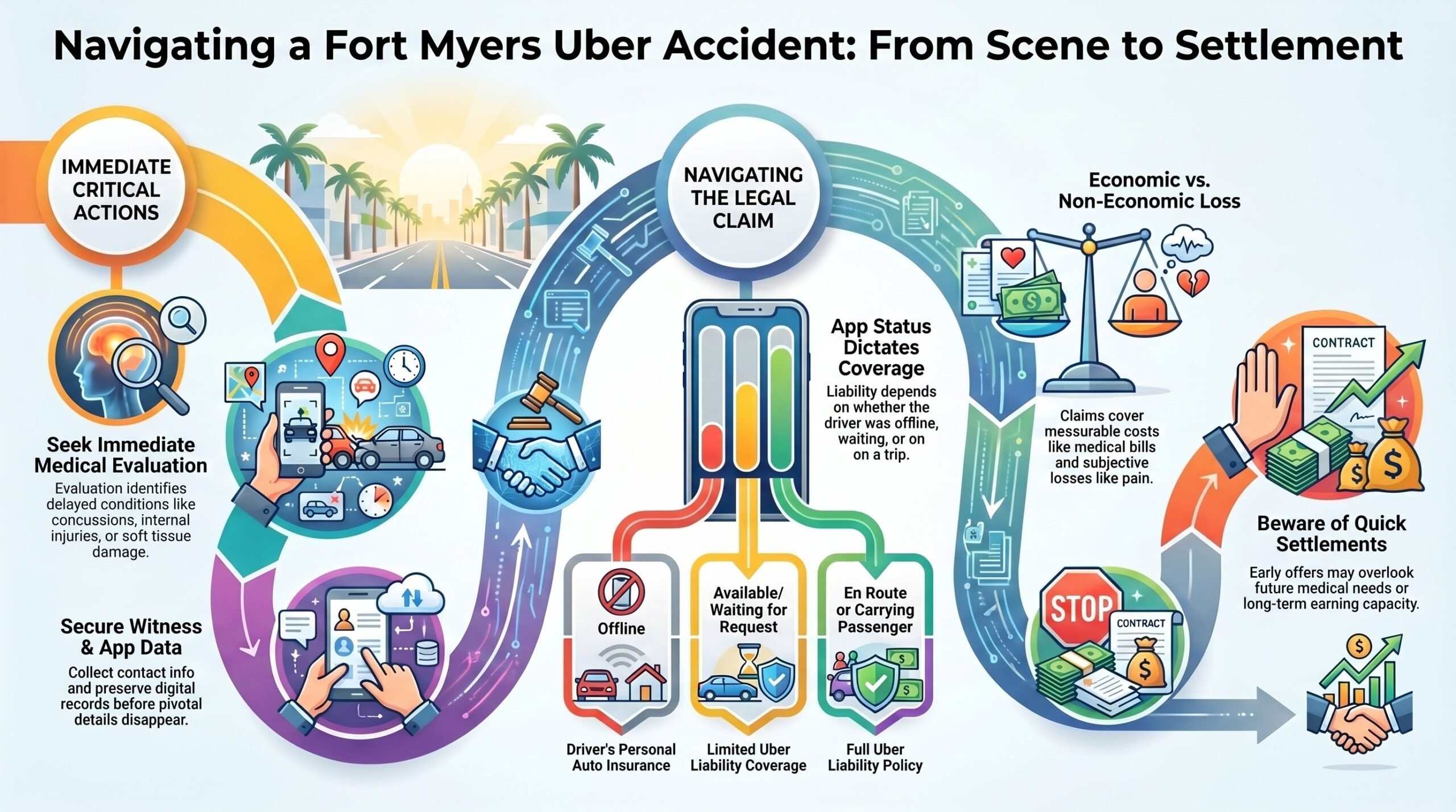 Navigating Rideshare Accident Legal Steps