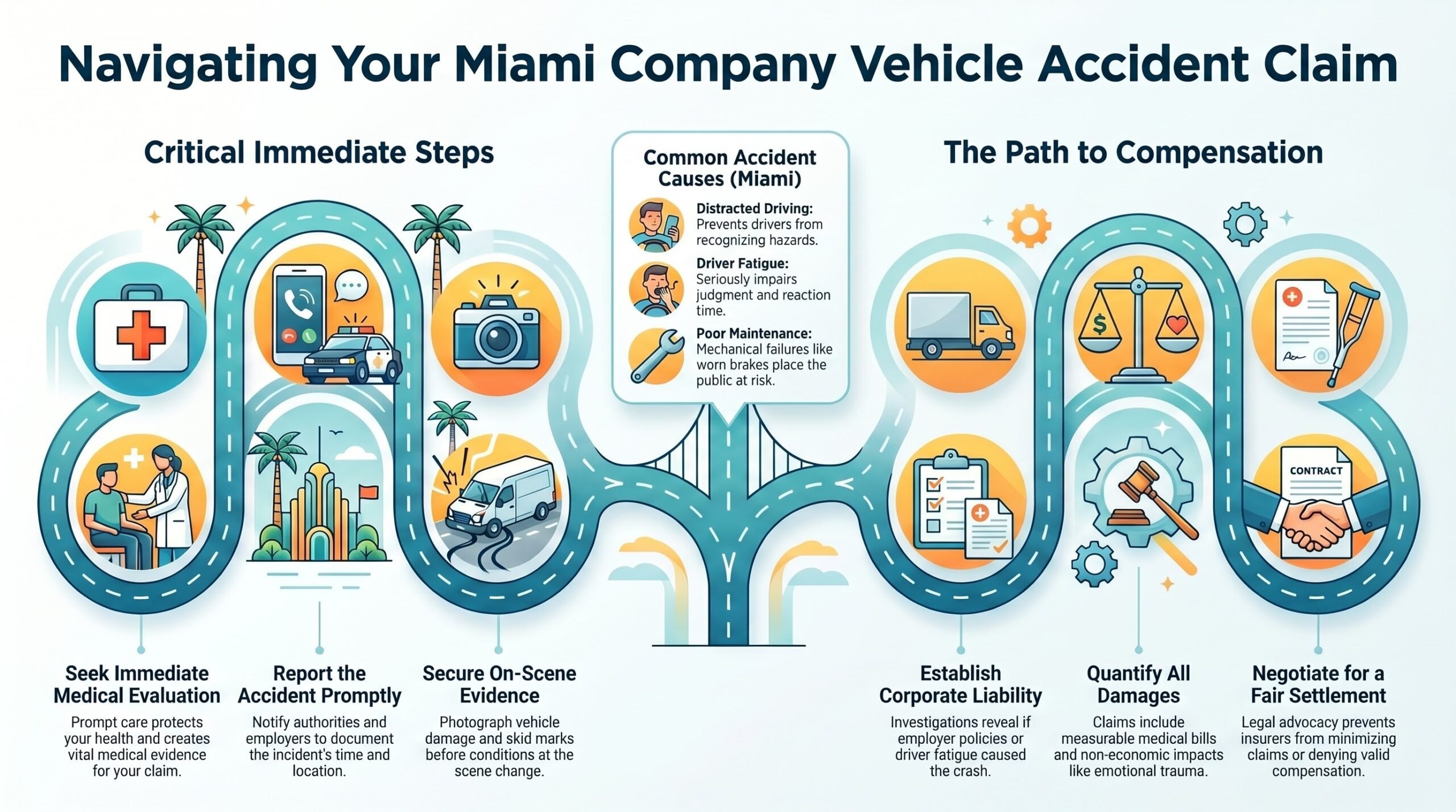 Abogado de Lesiones por Accidentes de Vehículos de Empresa en Miami
