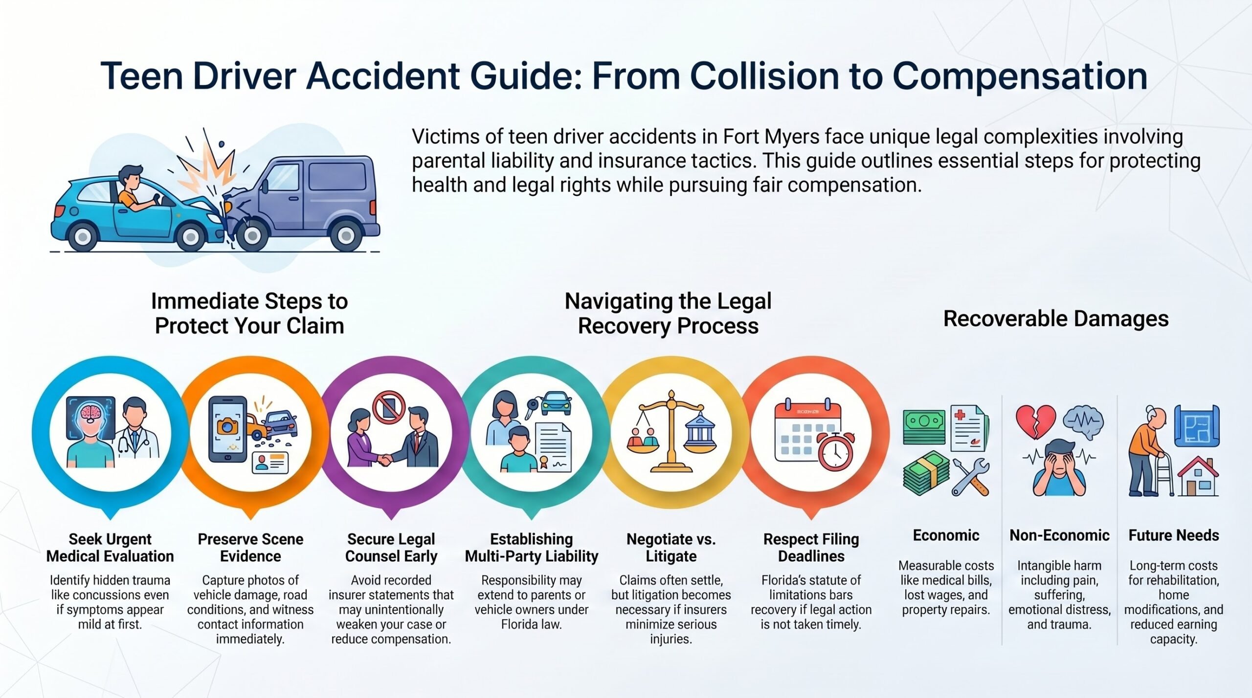 Fort Myers Teen Driver Car Accident Injury Lawyer