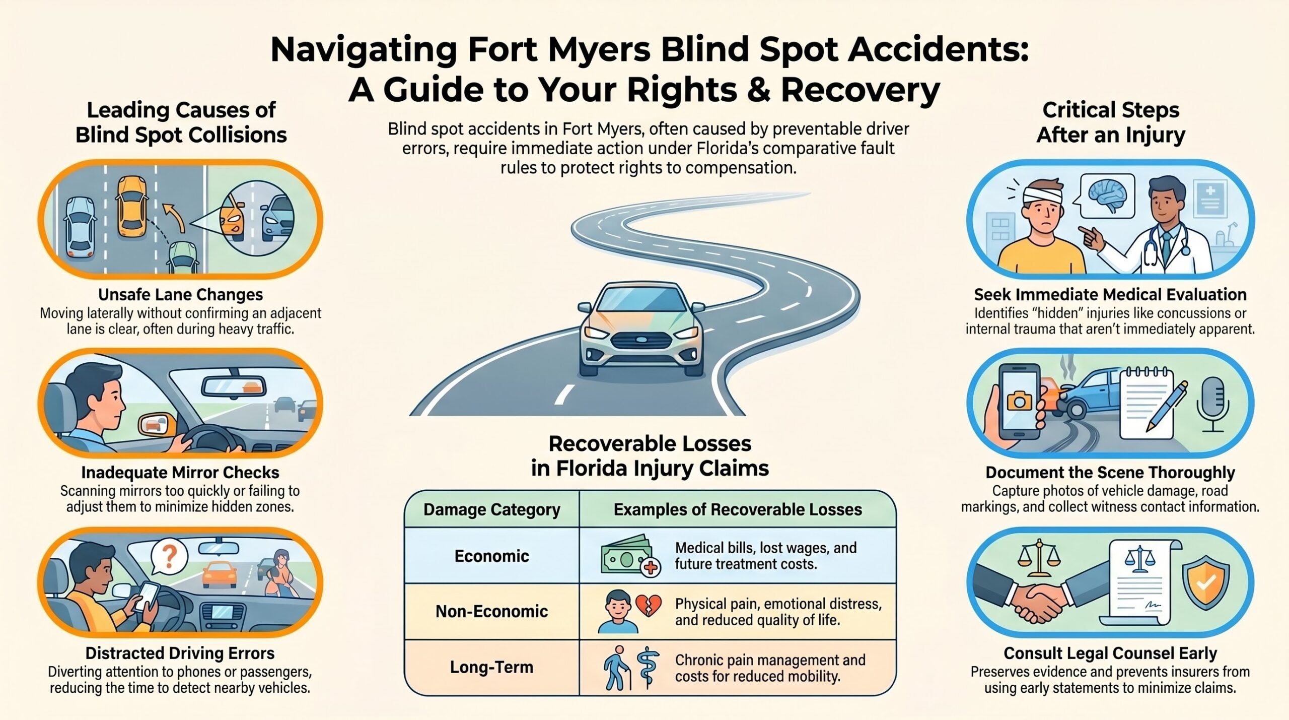 Fort Myers Blind Spot Car Accident Injury Lawyer