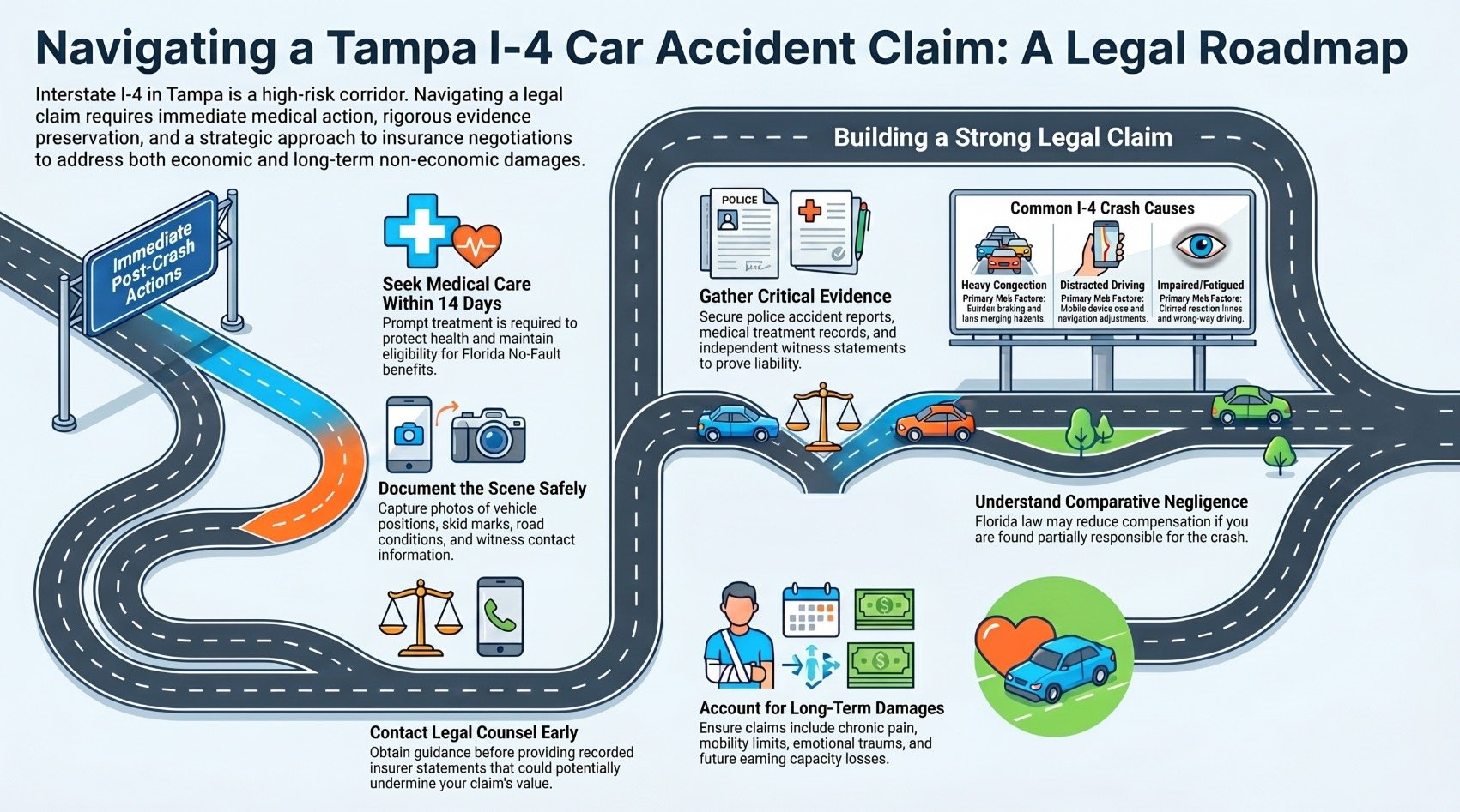 Tampa Interstate I-4 Car Accidents Injury Lawyer