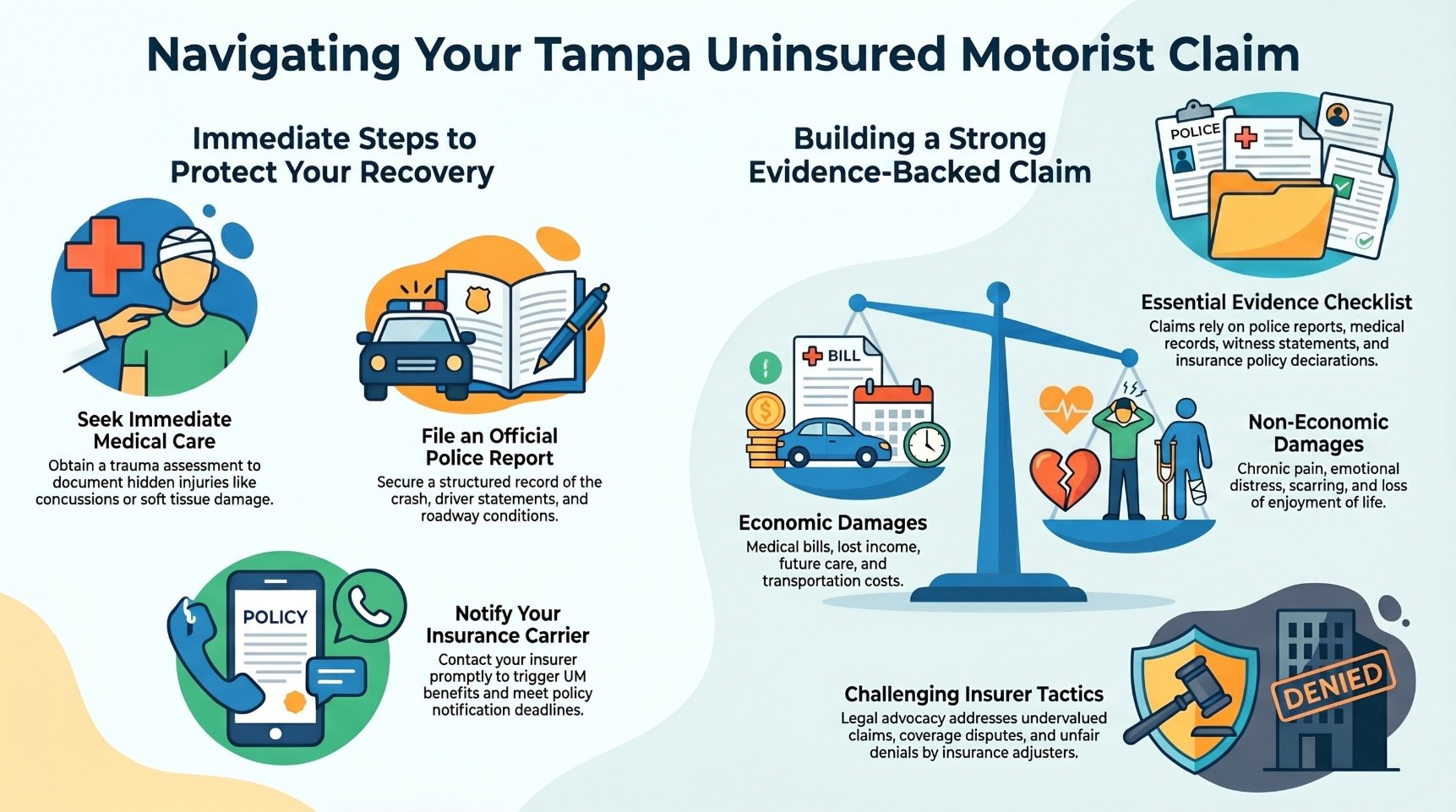 Abogado de Lesiones por Accidentes de Automovilistas No Asegurados en Tampa
