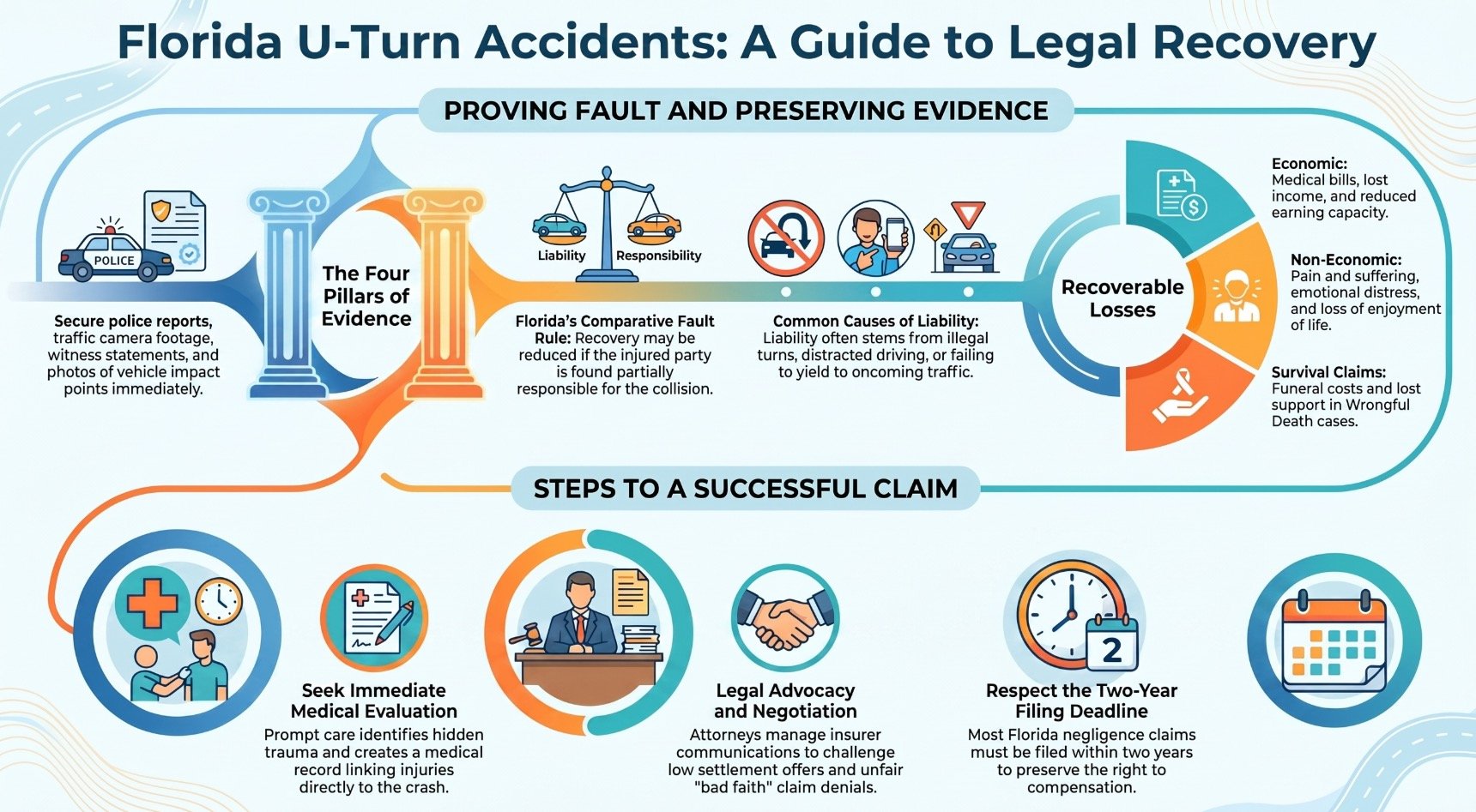 Florida U-Turn Accident Injury Lawyer
