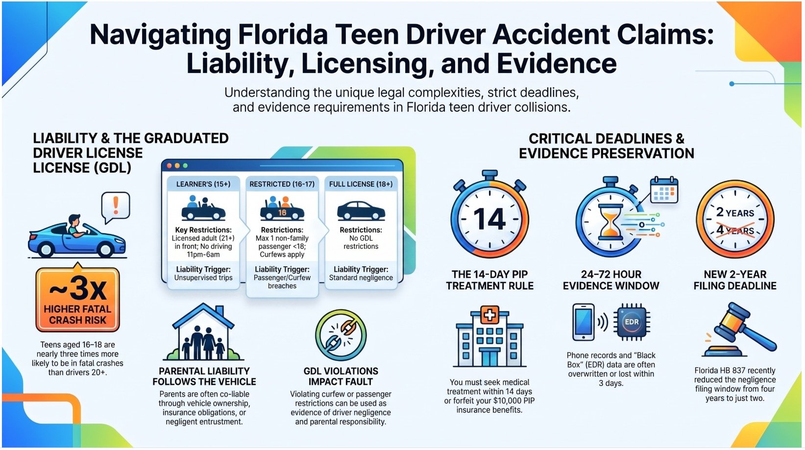 Florida Teen Driver Car Accident Injury Lawyer