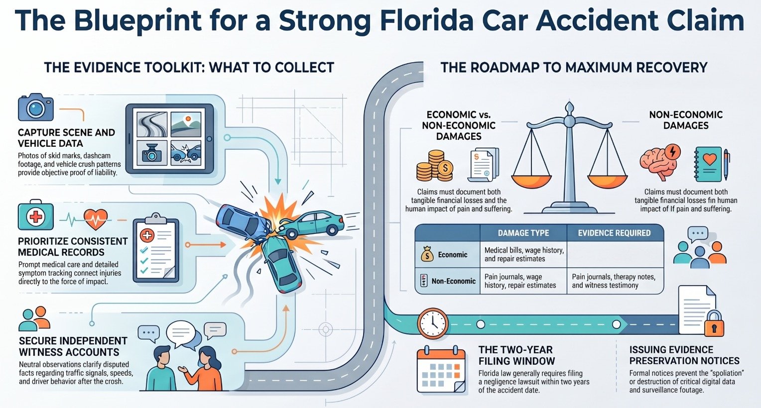 Florida Car Accident Evidence Injury Lawyer