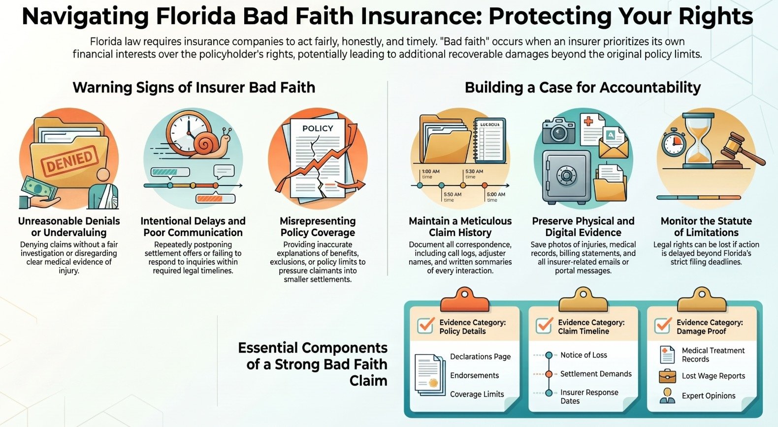 Legal Rights of Florida Bad Faith Insurance Injury Victims