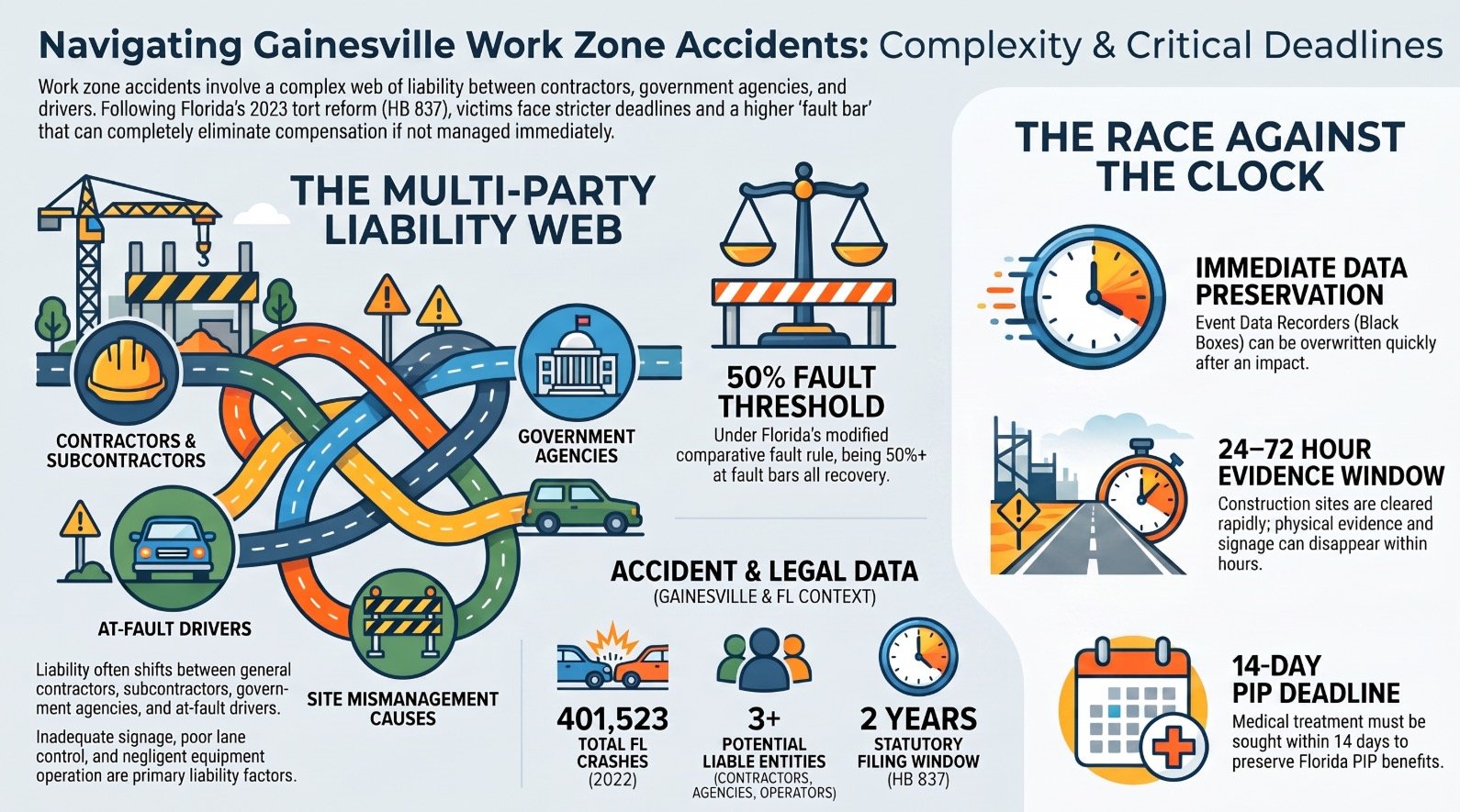 Abogado de Accidentes en Zonas de Trabajo en Gainesville