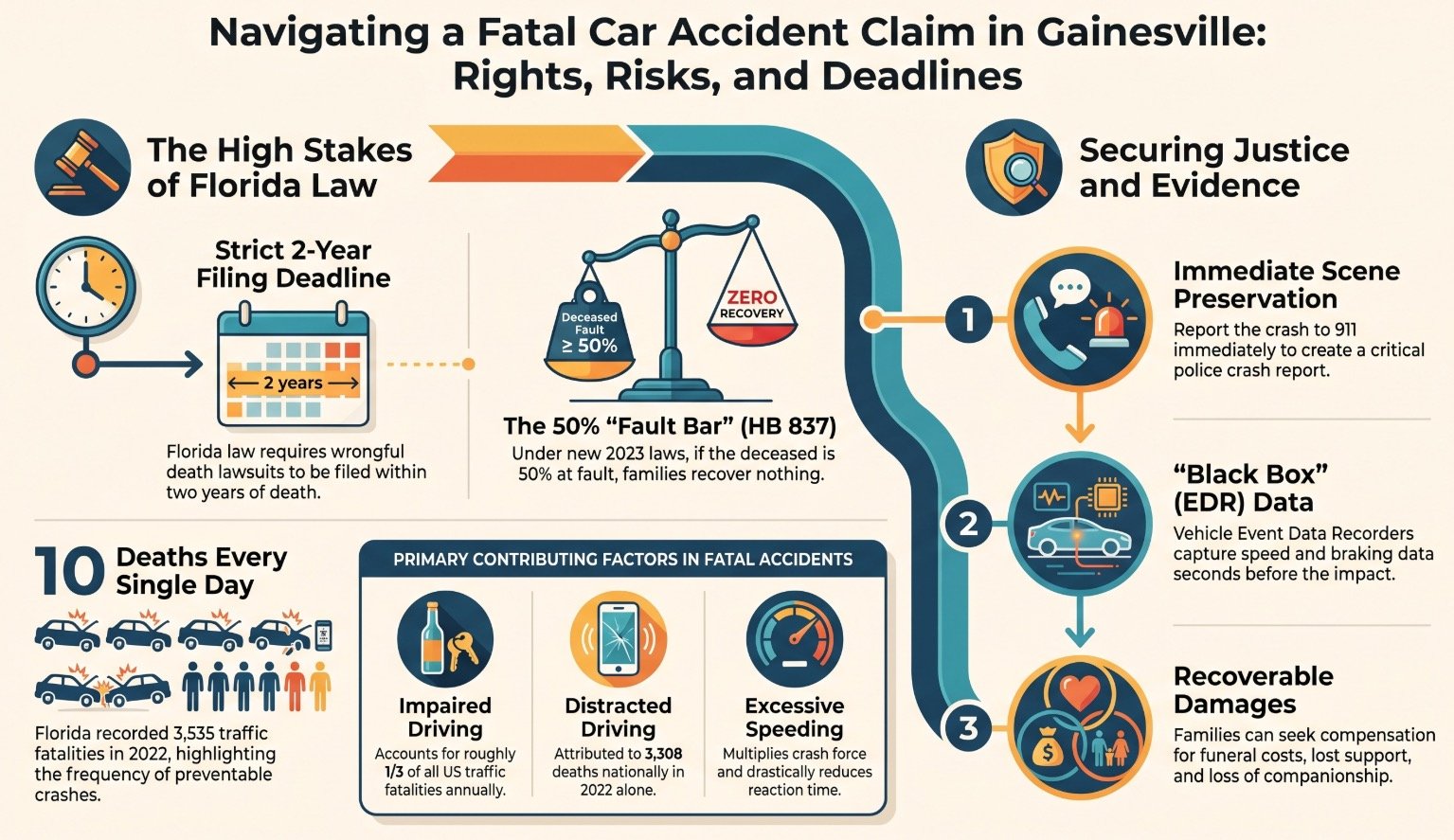 Gainesville Fatal Car Accident Injury Lawyer