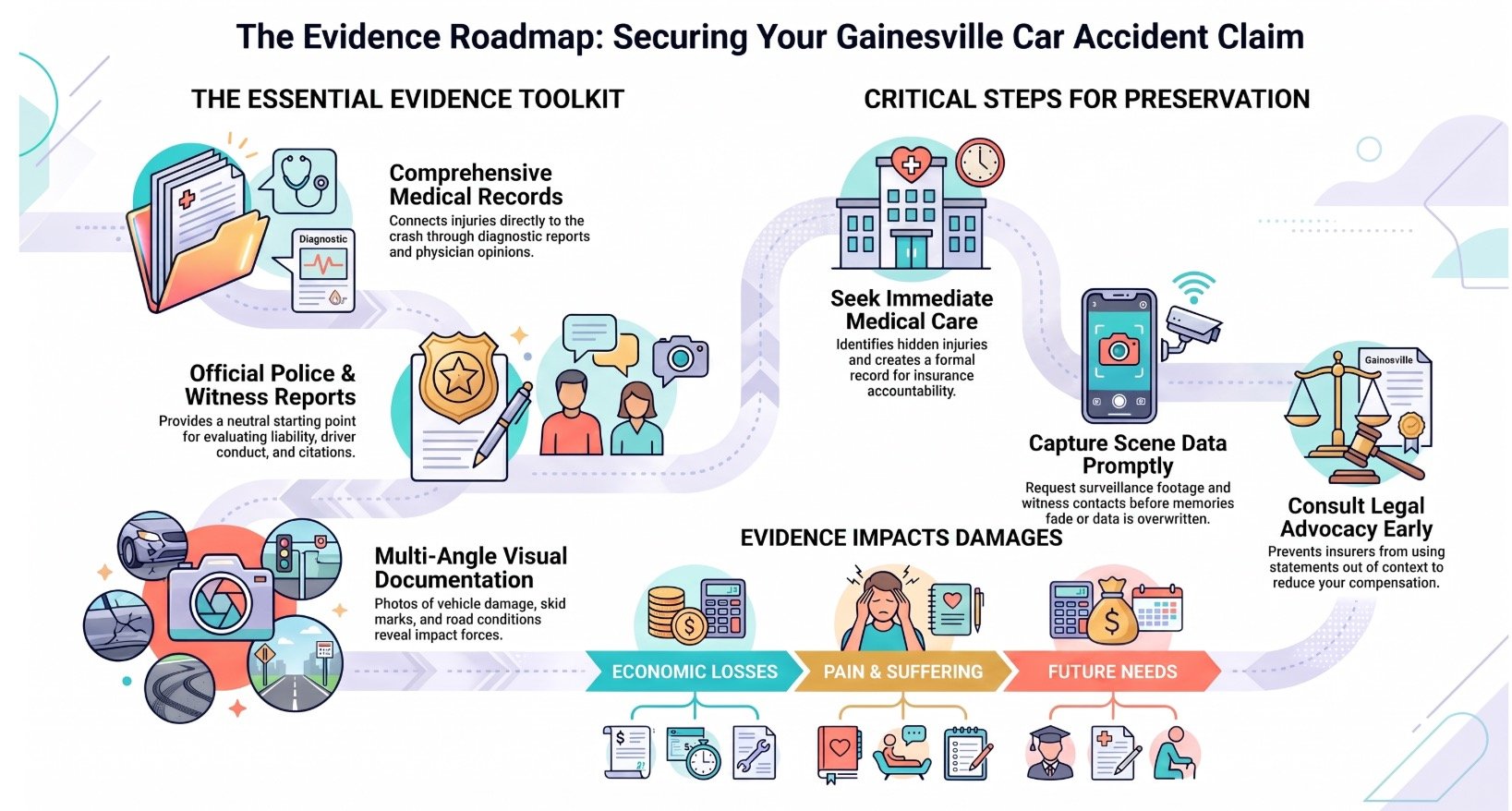 Gainesville Car Accident Evidence Injury Lawyer