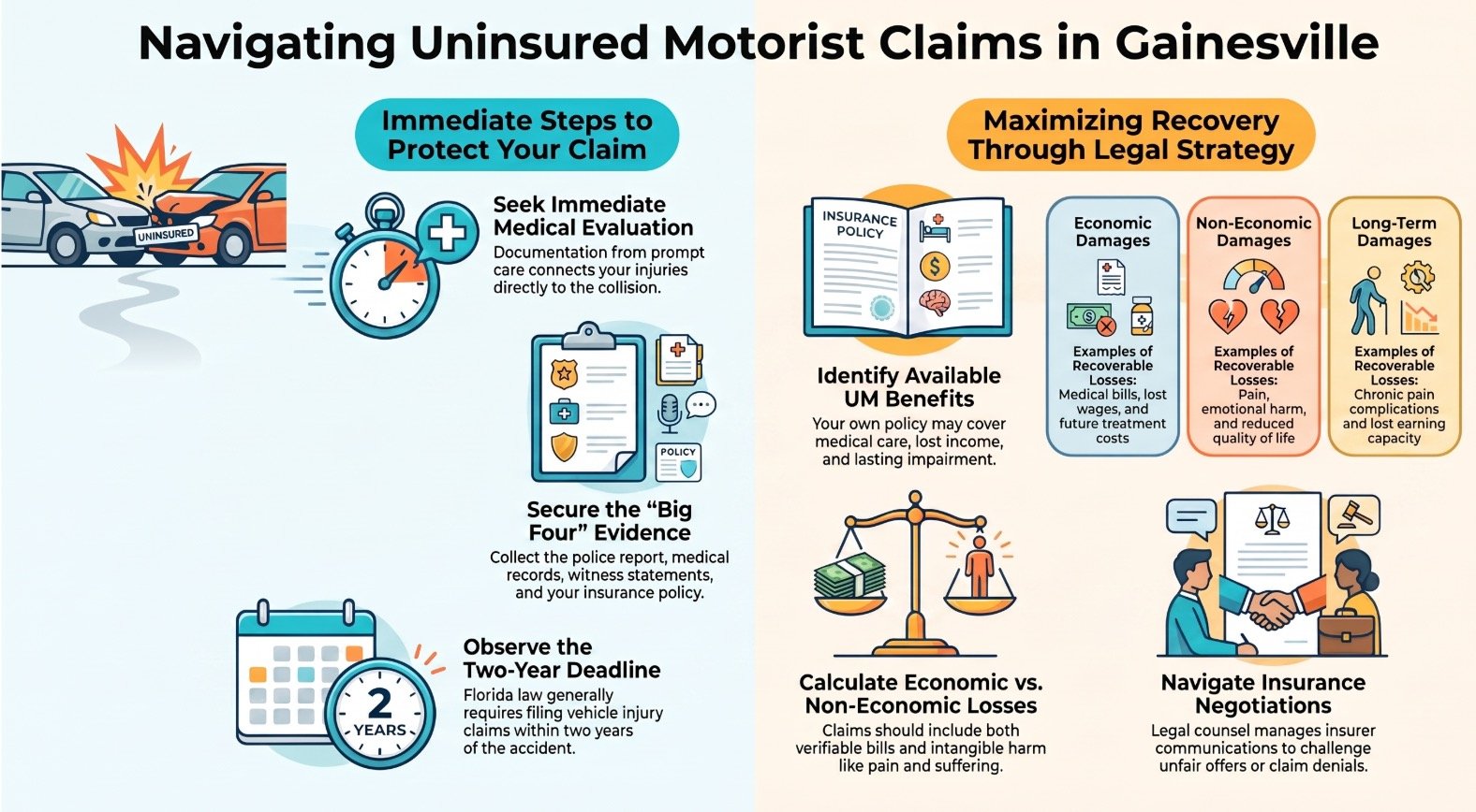 Gainesville Uninsured Motorist Accident Injury Lawyer