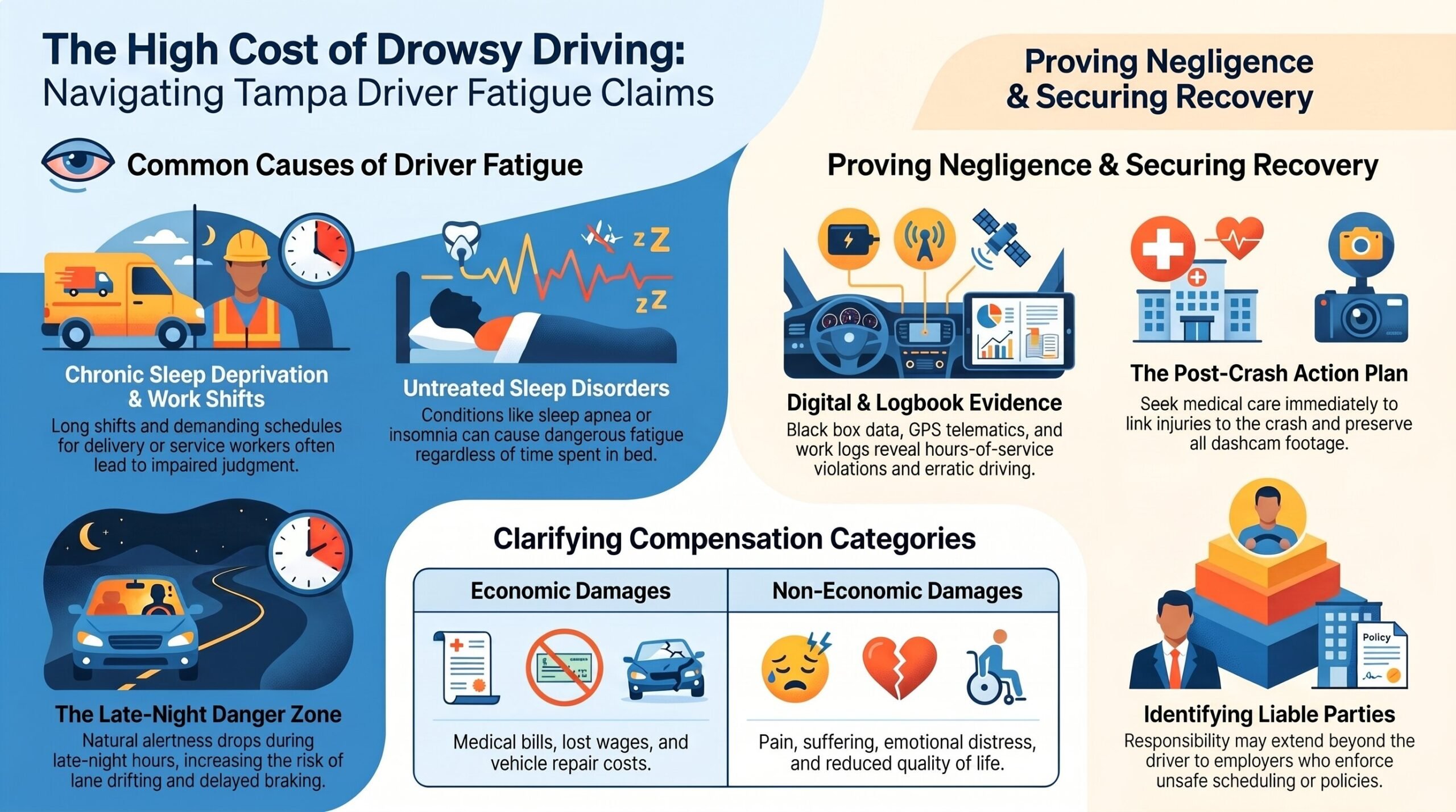 Drowsy Driving Claims in Tampa