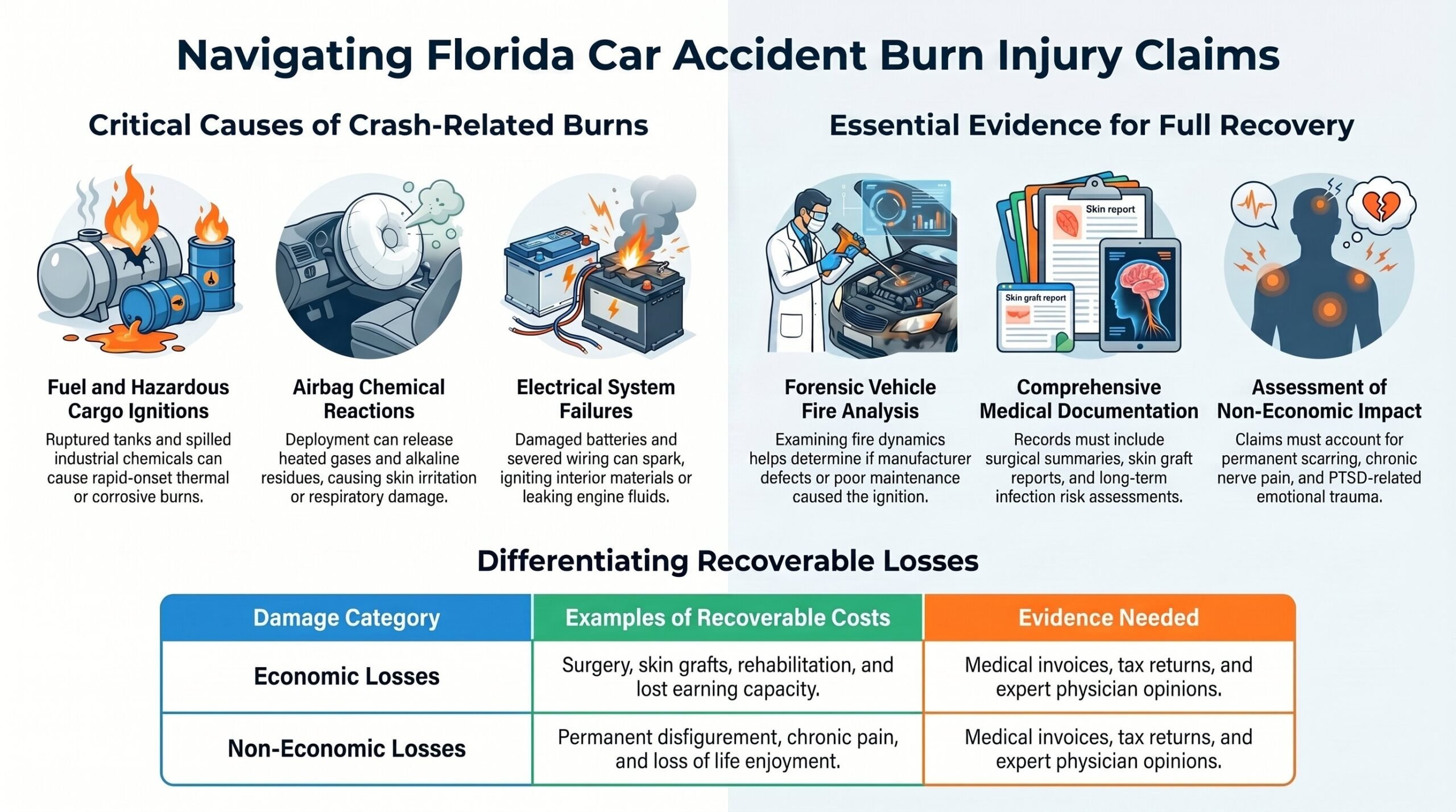 Florida Car Accident Burn Claims