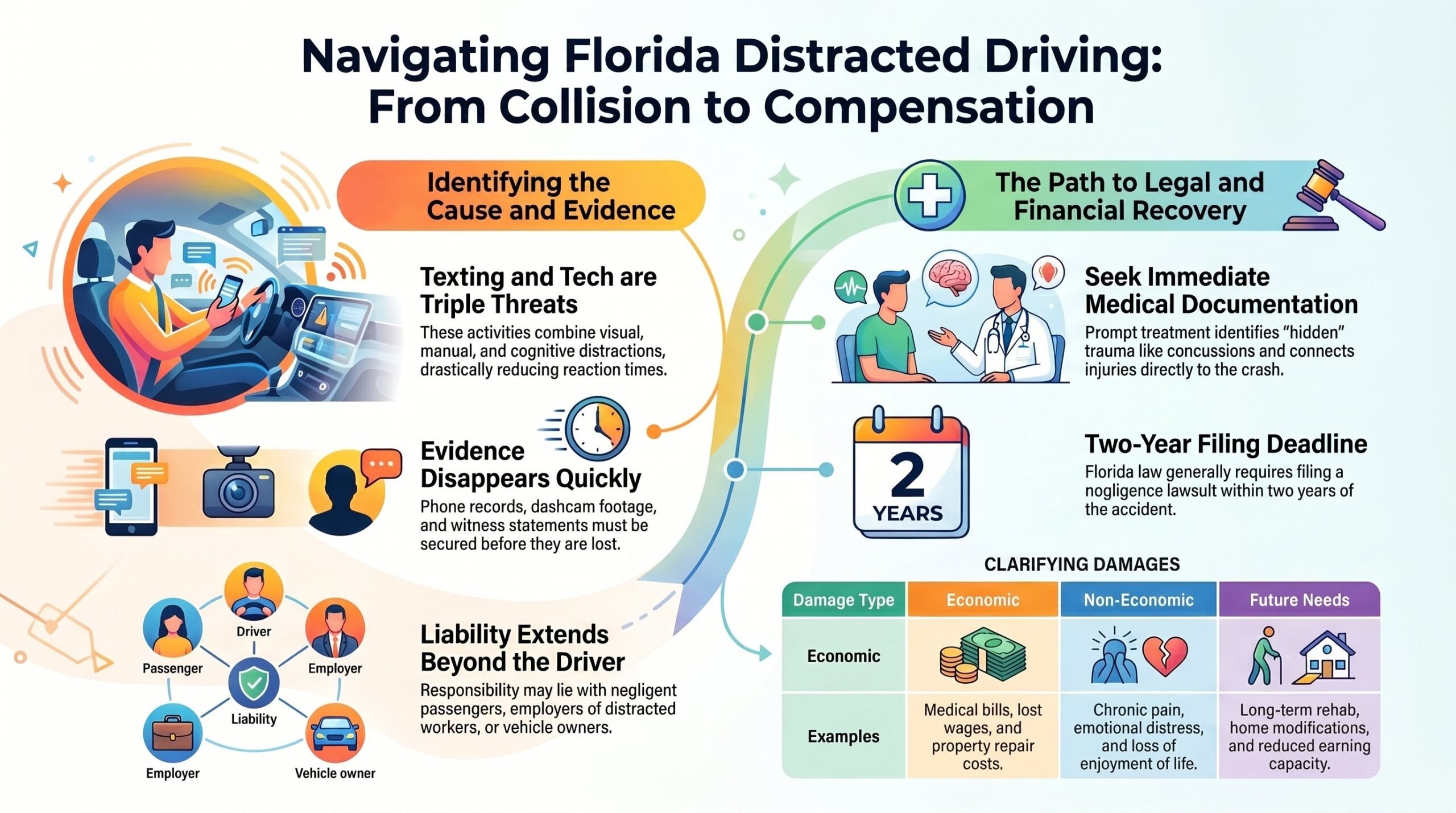 Florida Distracted Driving Legal Guide